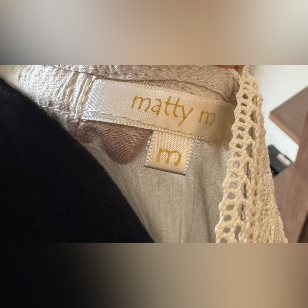 Matty M Cream Lace Blouse - Picture 5 of 6